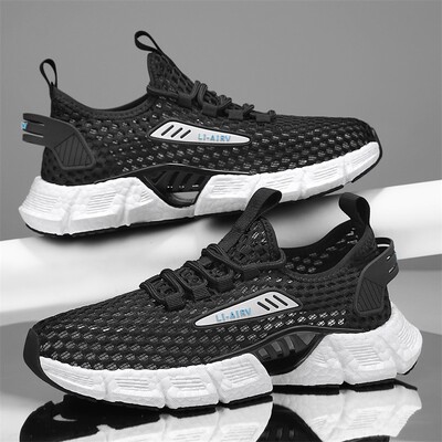 Modne muške lagane tenisice za trčanje Prozračne tenisice Vulkanizirane cipele za slobodno vrijeme Mrežaste udobne tenisice za van