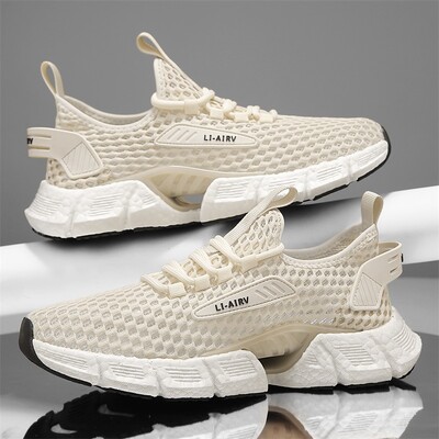 Modne muške lagane tenisice za trčanje Prozračne tenisice Vulkanizirane cipele za slobodno vrijeme Mrežaste udobne tenisice za van