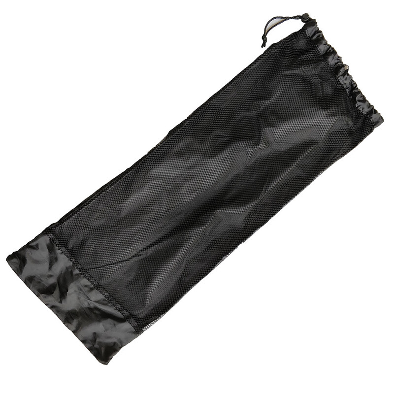 Must võrgust nööriga kott pikkade lestadega sukeldumisseljakoti jaoks 72 * 28 cm