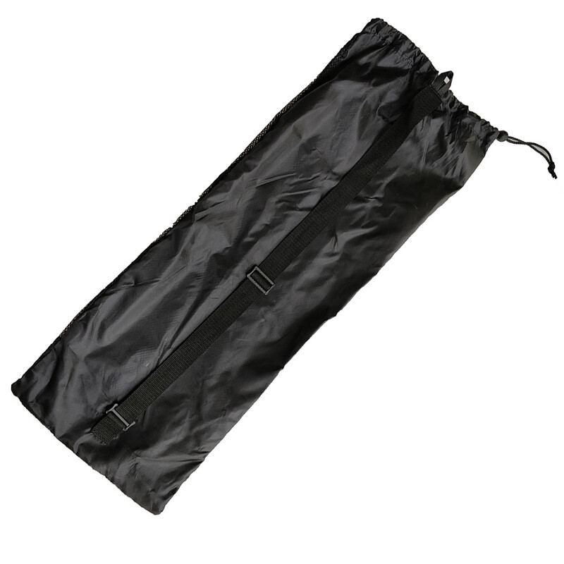 Must võrgust nööriga kott pikkade lestadega sukeldumisseljakoti jaoks 72 * 28 cm