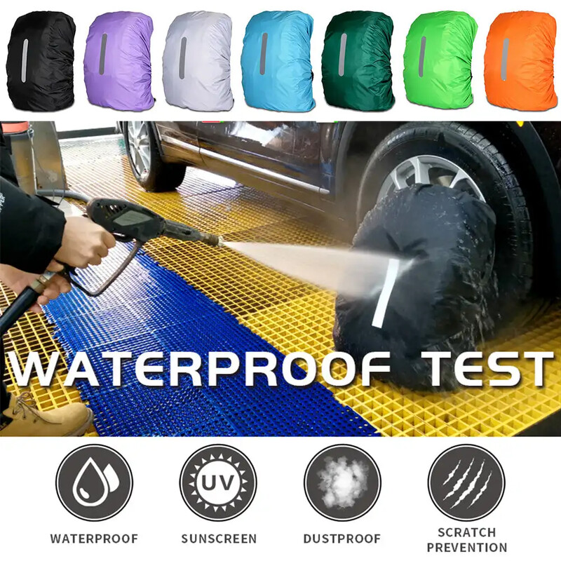 55-65L Reflektirajuća vodootporna ruksak Kišna navlaka Sport na otvorenom Noćni biciklizam Sigurnosna svjetleća kišna navlaka Torba Kampiranje Planinarenje