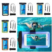 Husă universală, transparentă, impermeabilă pentru telefon, geantă cu bandă de braț pentru telefon/Huawei/Xiaomi/Redmi Husă impermeabilă pentru înot cu ecran tactil