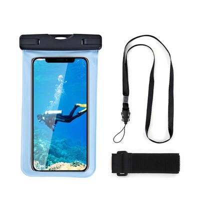 Husă universală, transparentă, impermeabilă pentru telefon, geantă cu bandă de braț pentru telefon/Huawei/Xiaomi/Redmi Husă impermeabilă pentru înot cu ecran tactil