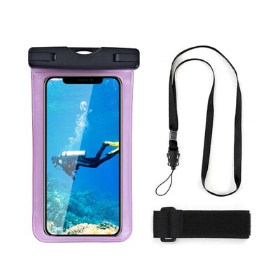 Husă universală, transparentă, impermeabilă pentru telefon, geantă cu bandă de braț pentru telefon/Huawei/Xiaomi/Redmi Husă impermeabilă pentru înot cu ecran tactil