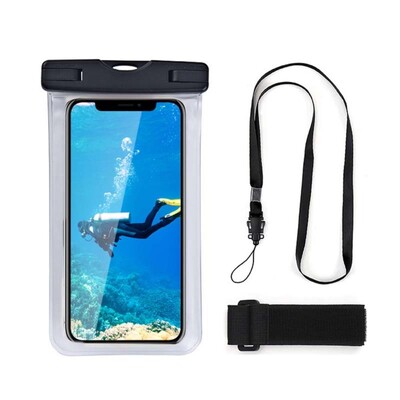 Husă universală, transparentă, impermeabilă pentru telefon, geantă cu bandă de braț pentru telefon/Huawei/Xiaomi/Redmi Husă impermeabilă pentru înot cu ecran tactil