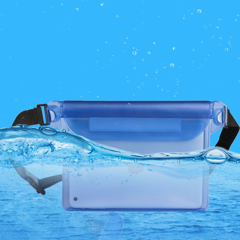 Vodootporna vrećica za suhu vrećicu s remenom za nošenje oko struka, paket plave i crne boje