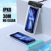 Vodootporna telefonska torbica ispod 7,0 inča za iPhone 13 Pro Max Swim Case IPX8 univerzalna maska za Huawei Xiaomi Redmi Note Samsung