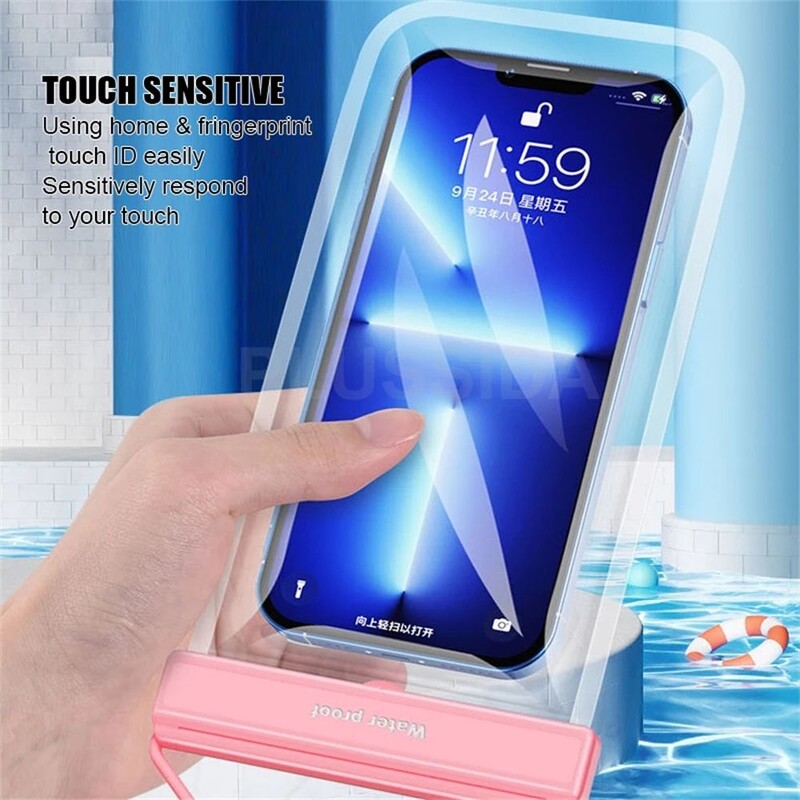 Vodootporna telefonska torbica ispod 7,0 inča za iPhone 13 Pro Max Swim Case IPX8 univerzalna maska za Huawei Xiaomi Redmi Note Samsung