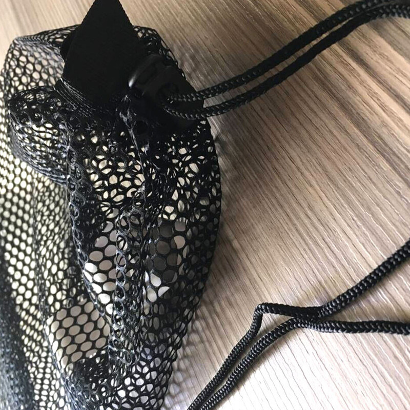 Sukeldumisnööriga võrkkott Sukeldumisvõrkkott turvalise pingutusnööriga kinnisega sporditreeninguks rannas ujumiseks