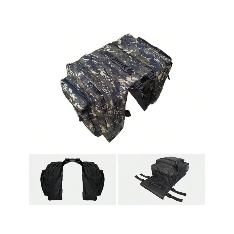 1 veekindel kahepoolne seljakott, sobib pikamaa rattasõiduks. Universaalne jalgrataste kott – veekindel reisijalgrattakott