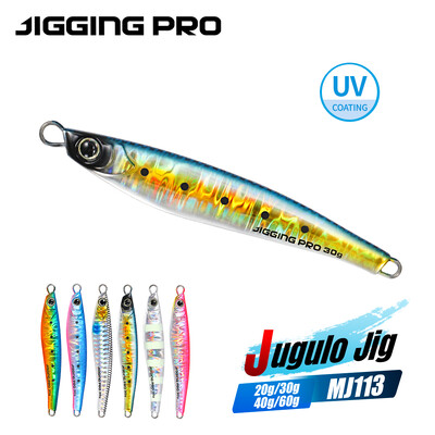 JIGGING PRO Jugulo Джиг 20g 30g 40g 60g Кастинг Джиг Shore Metal Jig Примамка Принадлежности за соленоводен риболов
