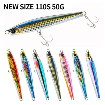 110mm 48g Sinking Minnow Fishing Lures Monster Shot Casting Θαλασσινό νερό Τεχνητά Σκληρά Δολώματα Μολύβι Swimbait Εξοπλισμός Ψαρέματος