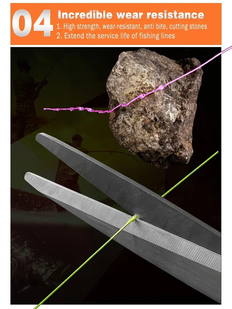 JOSBY PE struna za pecanje s 8 niti Raid Ribolovna struna 100M 300M 500M 1000M Japanska multifilamentna šaranska žica Sea Line Pesca