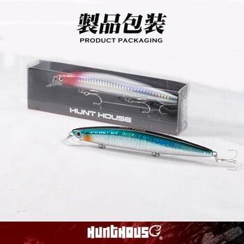 Hunthouse Jetty 135S Sinking Minnow Fishing Lures 135MM/26G ταλαντευόμενο δόλωμα Artificial Long Cast Hard Lure For Seabass Pesca LW429