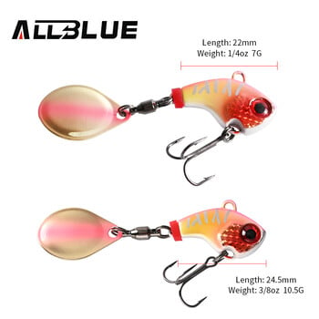 ALLBLUE CYCLONE Tail Spinner Metal Vib Shad Casting Shore Jig Δόνηση Jigging Blade Spoon Fishing Lure Τεχνητό Δόλωμα Αντιμετώπιση