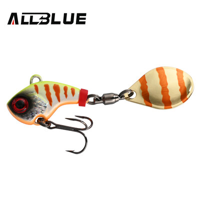 ALLBLUE CYCLONE Tail Spinner Metal Vib Shad Casting Shore Jig Vibration Jigging Blade Žlica Mamac za pecanje Umjetni mamac