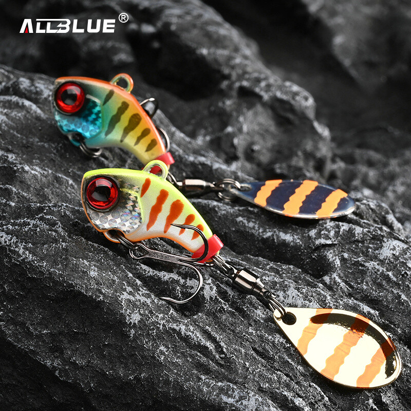 ALLBLUE CYCLONE Tail Spinner Metal Vib Shad Casting Shore Jig Vibration Jigging Blade Žlica Mamac za pecanje Umjetni mamac