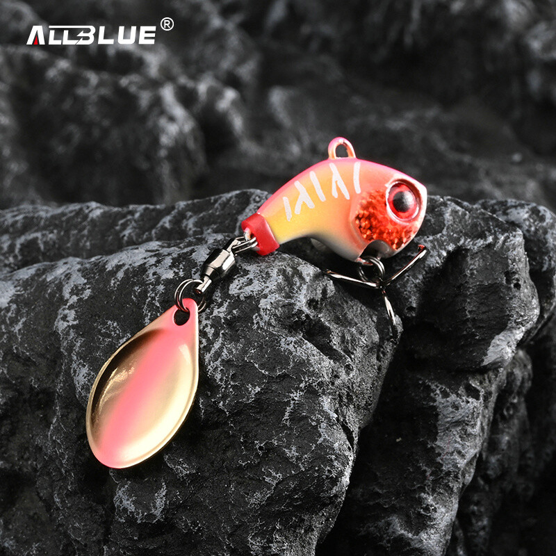 ALLBLUE CYCLONE Tail Spinner Metal Vib Shad Casting Shore Jig Vibration Jigging Blade Žlica Mamac za pecanje Umjetni mamac