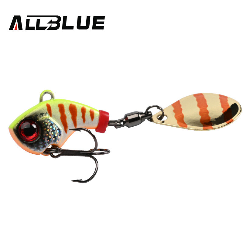 ALLBLUE CYCLONE Tail Spinner Metal Vib Shad Casting Shore Jig Vibration Jigging Blade Žlica Mamac za pecanje Umjetni mamac
