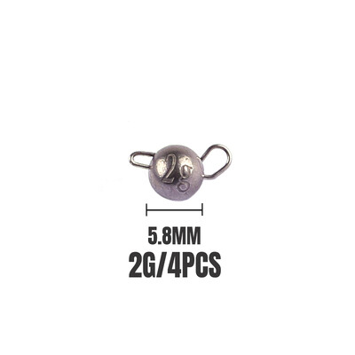 Supercontinent Tungsten Cheburashka 0.75g 1g 1.5g 2g 3g 8g Plain Bass Fishing Mekani mamac za crve Dodaci