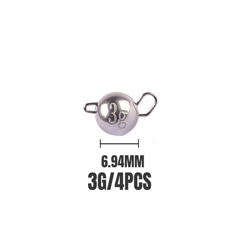 Supercontinent Tungsten Cheburashka 0.75g 1g 1.5g 2g 3g 8g Plain Bass Fishing Mekani mamac za crve Dodaci