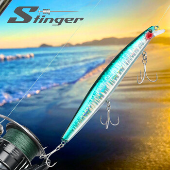 TSURINOYA 173F Ultra-long Casting Floating Minnow 173mm 6,81 ιντσών 37,5g Δέλεαρ αλιείας θαλασσινού νερού STINGER Τεχνητά μεγάλα σκληρά δολώματα