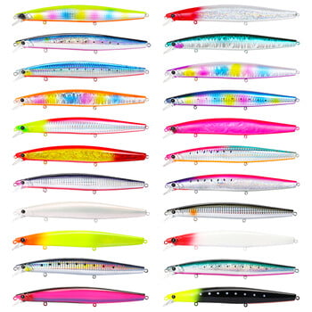 TSURINOYA 173F Ultra-long Casting Floating Minnow 173mm 6,81 ιντσών 37,5g Δέλεαρ αλιείας θαλασσινού νερού STINGER Τεχνητά μεγάλα σκληρά δολώματα