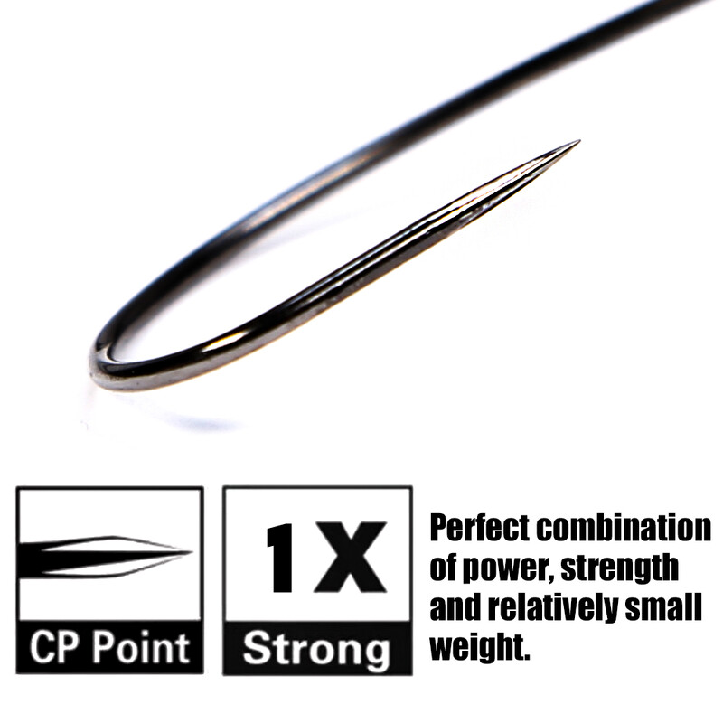 B&U tanka žičana ofsetna EWG udica s crvom s velikim prstenovima Udice od ugljičnog čelika Ribolovni pribor za pribor za meke varalice 12 kom.