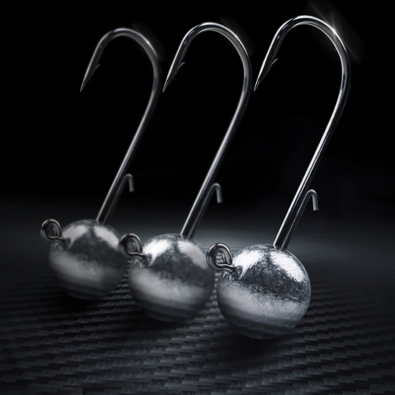 5 ks/sada olovených háčikov s hlavicou 2g/3g/5g/7g/10g/12g/14g/15g/17g/20g mäkké jigové háčiky s ostnatým dnom, proti zaveseniu
