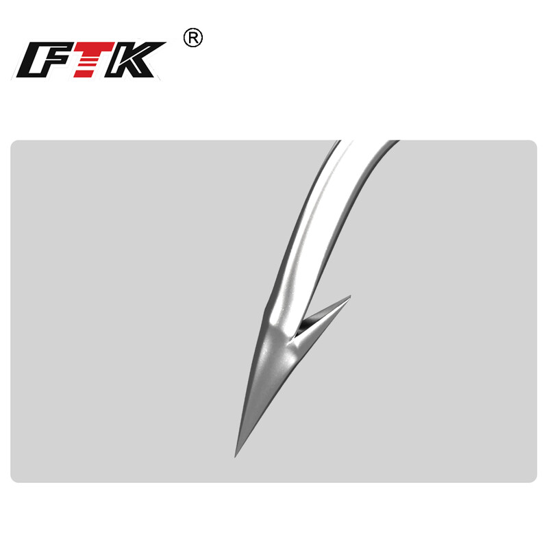 Rybárske háčiky FTK 1-10#50PCS 1/0#-10/0# 25ks balenie z vysoko uhlíkovej nehrdzavejúcej ocele s ostňami na kapra alebo ostrieža s rybárskym háčikom