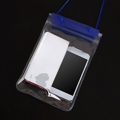 Reisi PVC-telefoni veekindel kott Surfamine rihmaga telefoni kuivkott, must värv universaalne läbipaistev telefoniümbris naistele tüdrukutele