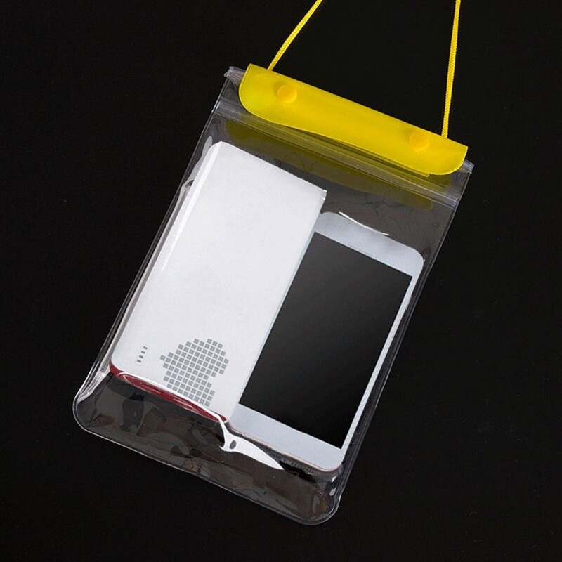 Reisi PVC-telefoni veekindel kott Surfamine rihmaga telefoni kuivkott, must värv universaalne läbipaistev telefoniümbris naistele tüdrukutele