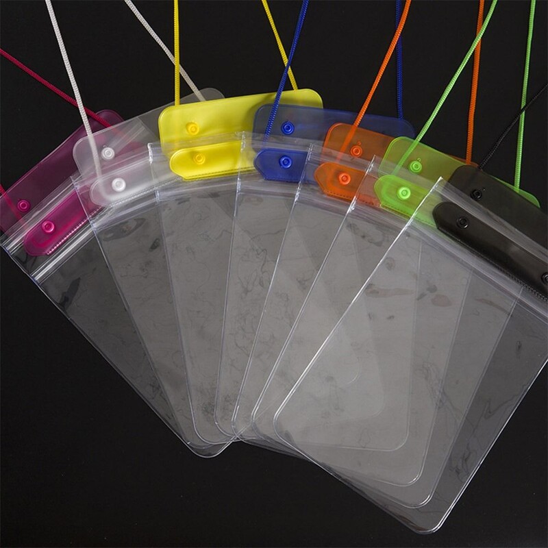 Reisi PVC-telefoni veekindel kott Surfamine rihmaga telefoni kuivkott, must värv universaalne läbipaistev telefoniümbris naistele tüdrukutele