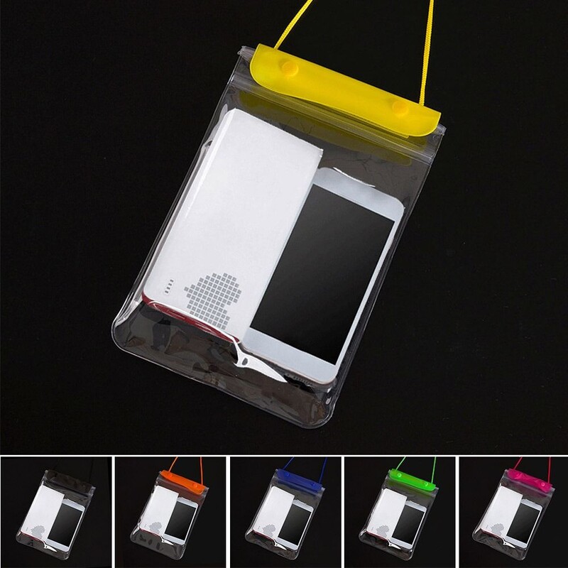 Reisi PVC-telefoni veekindel kott Surfamine rihmaga telefoni kuivkott, must värv universaalne läbipaistev telefoniümbris naistele tüdrukutele