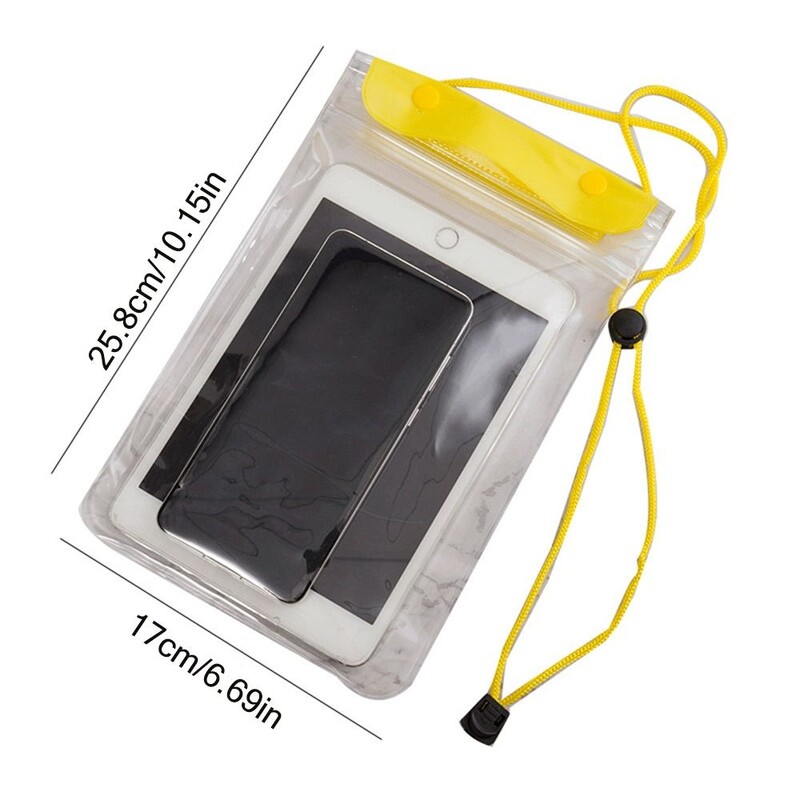 Reisi PVC-telefoni veekindel kott Surfamine rihmaga telefoni kuivkott, must värv universaalne läbipaistev telefoniümbris naistele tüdrukutele