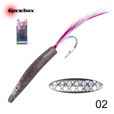 D1 Surf Yumizuno Naluca de pescuit 6 buc/cutie Lingurita Naluci de pescuit Trolling Momeală din plastic dur 45 mm/1,2 g pentru Stiuca Bluefish Tackle
