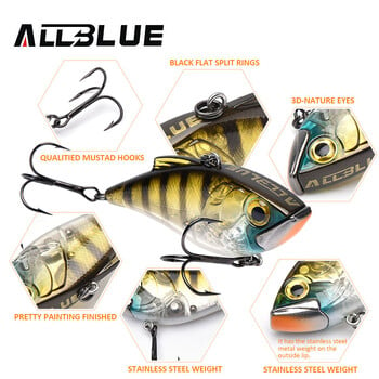 ALLBLUE JOKER 70S Sinking Fishing Lure Lipless Crankbaits Hard Artificial VIB Vibration Bait All Depth Winter Ice Fishing Decking