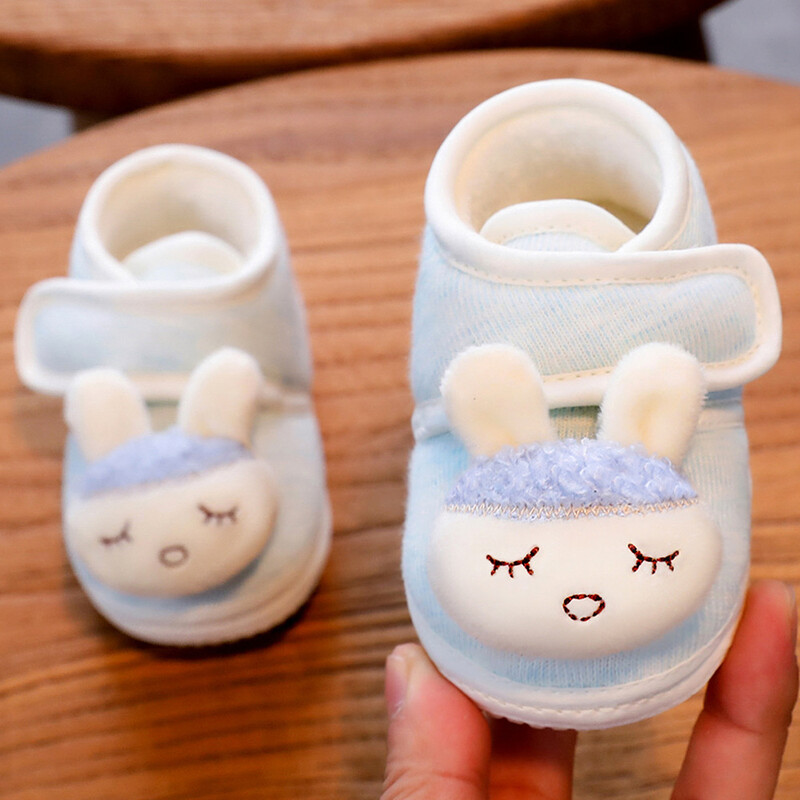 Pantofi confortabili și îngroșați pentru bebeluși cu velcro anti-alunecare pentru bebeluși de 0-1 ani, pantofi nedetașabili, pantofi pentru copii mici, pantofi de toamnă și iarnă