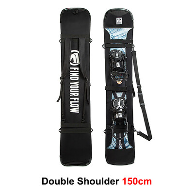 Vienos lentos slidinėjimo lengvo nešiojimo krepšio plokštė lauko snieglenčių krepšio įbrėžimams atsparus apsauginis dangtelis žiemos sporto laikymo priedai