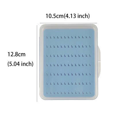 Aventik prozirna prozirna tanka kutija za mušičarenje s plavom pjenom za pohranu pribora za pecanje