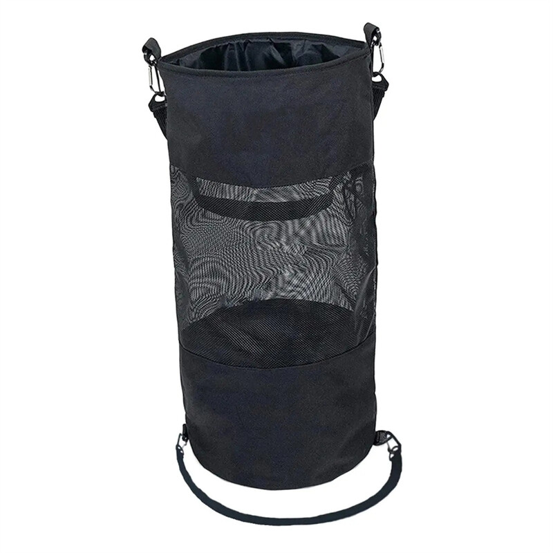 Kaasaskantav paadi prügikast põhjaga kokkupandava korduvkasutatava nööriga suletava prügikott jahi kajaki seljakotimatkamiseks