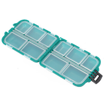 Πρακτικό ανθεκτικό Fishing Storage Box Θήκη Διαμερίσματα Container Hobbies Organizer Tackle Αδιάβροχο 9,9*6,5*3cm