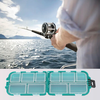 Πρακτικό ανθεκτικό Fishing Storage Box Θήκη Διαμερίσματα Container Hobbies Organizer Tackle Αδιάβροχο 9,9*6,5*3cm