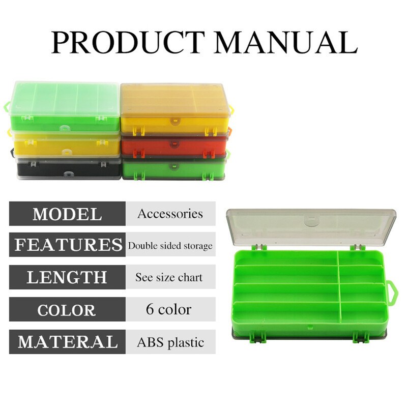Kutija za varalice za pecanje 13 odjeljaka Kutije za pecanje Kutije s udicama za varalice Kutija za pohranu Dvostrana kutija za pribor za pecanje visoke čvrstoće
