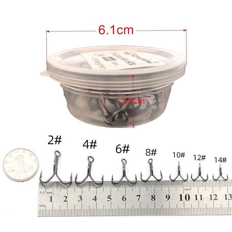 10 komada novih anti-hrđajućih nikal super oštrih udica visoke udice visokougljičnog čelika mat limene udice ribolovni pribor