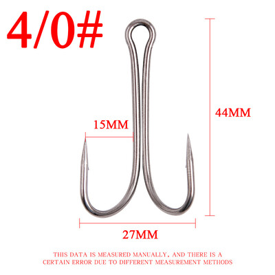 10/100 KOM. Dvostruka udica s dugačkom drškom bez korova Dupla udica za vezanje mušica za Jig Bass Fish Hook pribor za pecanje za meke varalice