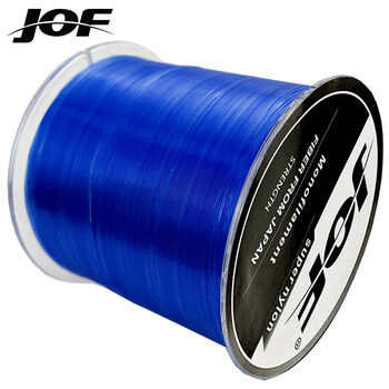 JOF Strength2~13kg Nylon Winter Fishing Line Super Strong Ice Fishing Line for Bass Fishing Line 500 μέτρα Σχοινί