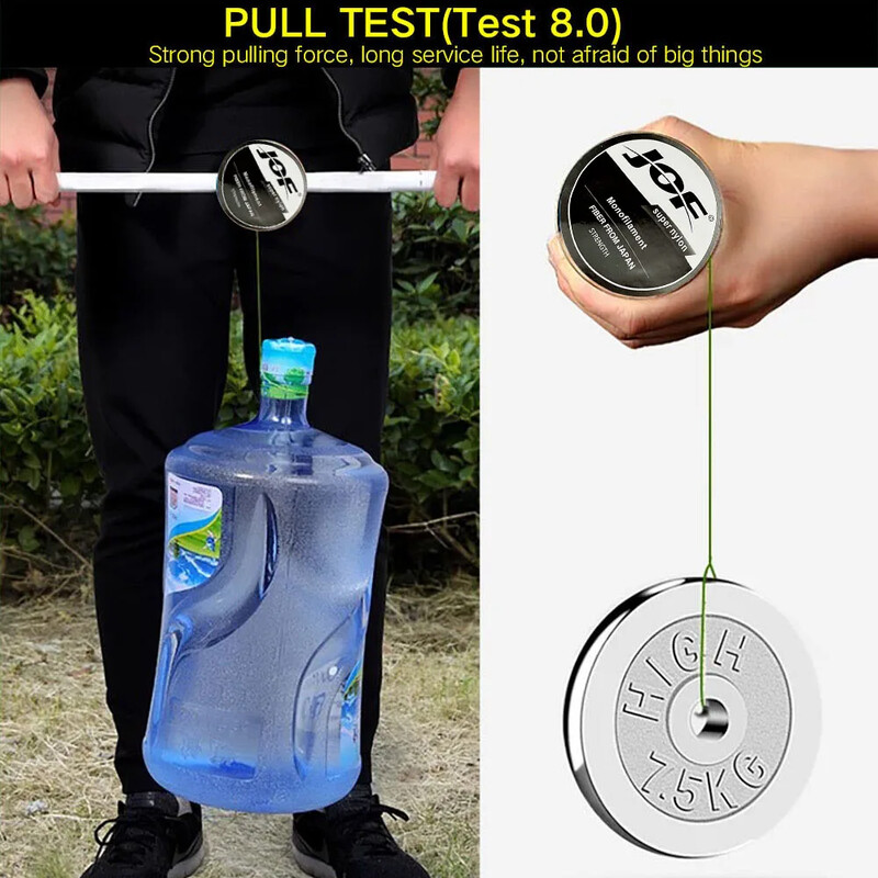 JOF Snaga 2~13 kg najlonska zimska struna za pecanje Super jaka struna za pecanje na ledu za bass strunu za pecanje 500 metara uže