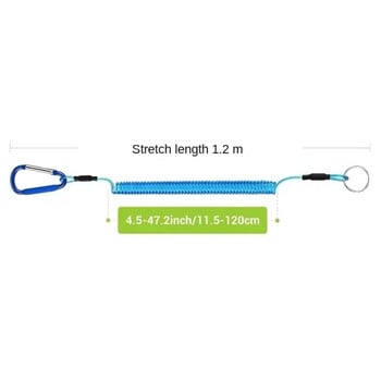 1τεμ. Fishing Slip Rope Controller Fish Hanging Rope Μέγιστο ελαστικό ελατήριο 1,2 μέτρα Πολυλειτουργικό ελαστικό καλώδιο ισχυρής έλξης