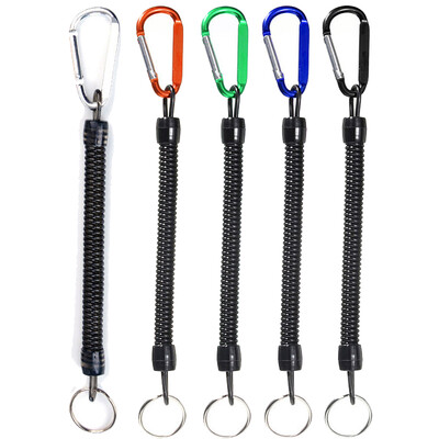 1 ks – 6 ks rybárske lano na plavbu loďou, rybárske lano, zaťahovacie špirálové lano s karabínou pre kliešte, úchyty, rybárske príslušenstvo